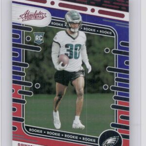 2024 Absolute Quinyon Mitchell Red and Blue RC 122 Eagles
