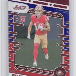 2024 Absolute Ricky Pearsall Red and Blue RC 131 49ers