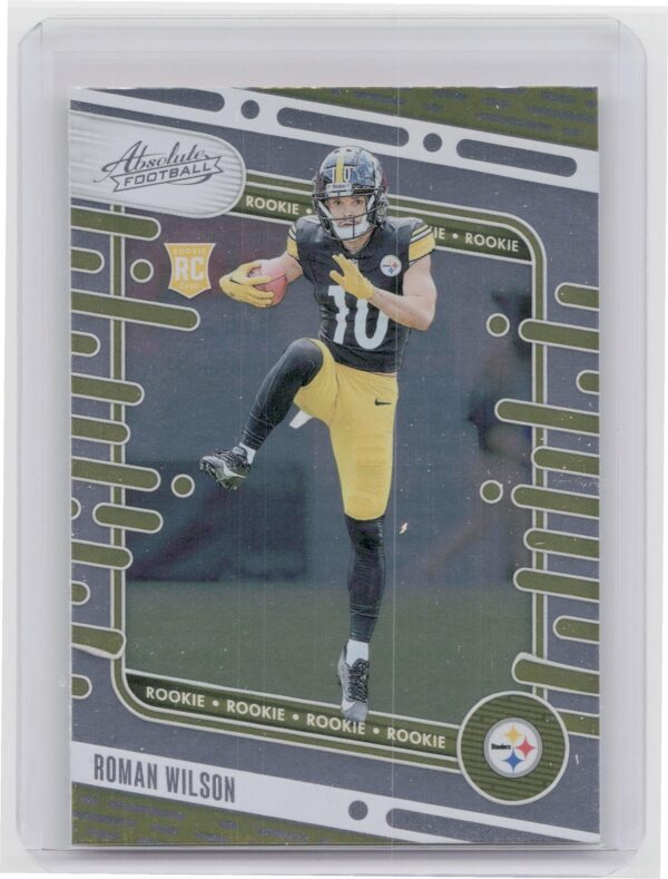 2024 Absolute Roman Wilson Yellow RC 169 Steelers