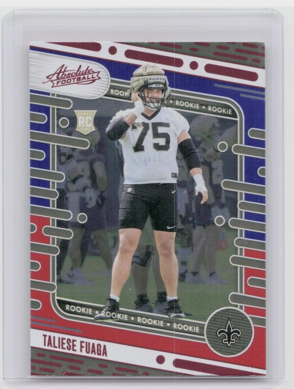2024 Absolute Taliese Fuaga Red and Blue RC 114 Saints