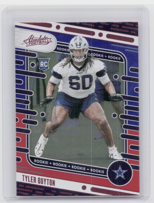 2024 Absolute Tyler Guyton Red and Blue RC 129 Cowboys