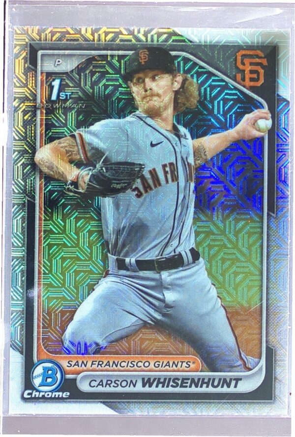 2024 Bowman Carson Whisenhunt #BCP-96 Giants Chrome Prospects Mojo Refractors