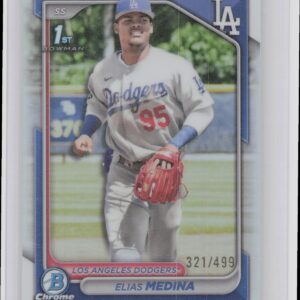 2024 Bowman Chrome Elias Medina #BCP-183 Dodgers Prospects Refractors /499