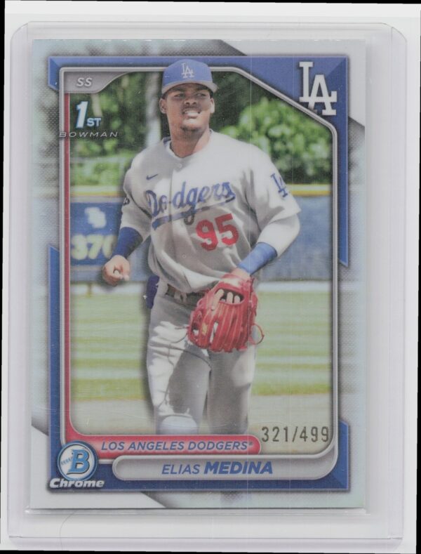 2024 Bowman Chrome Elias Medina #BCP-183 Dodgers Prospects Refractors /499