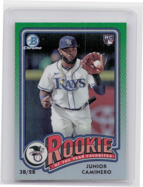 2024 Bowman Junior Caminero #ROY-8 Rays Rookie of the Year Favorites