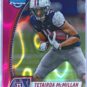 2024 Bowman University Chrome Tetairoa McMillan Pink Lava Refractor 170 Wildcats