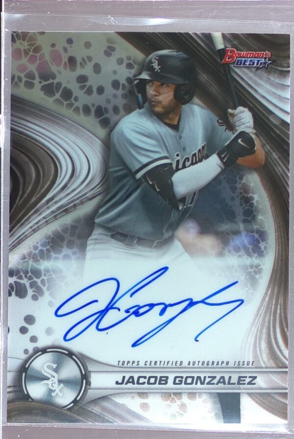 2024 Bowman's Best Jacob Gonzalez Auto #B24-JG Sox Best of 2024 Autographs