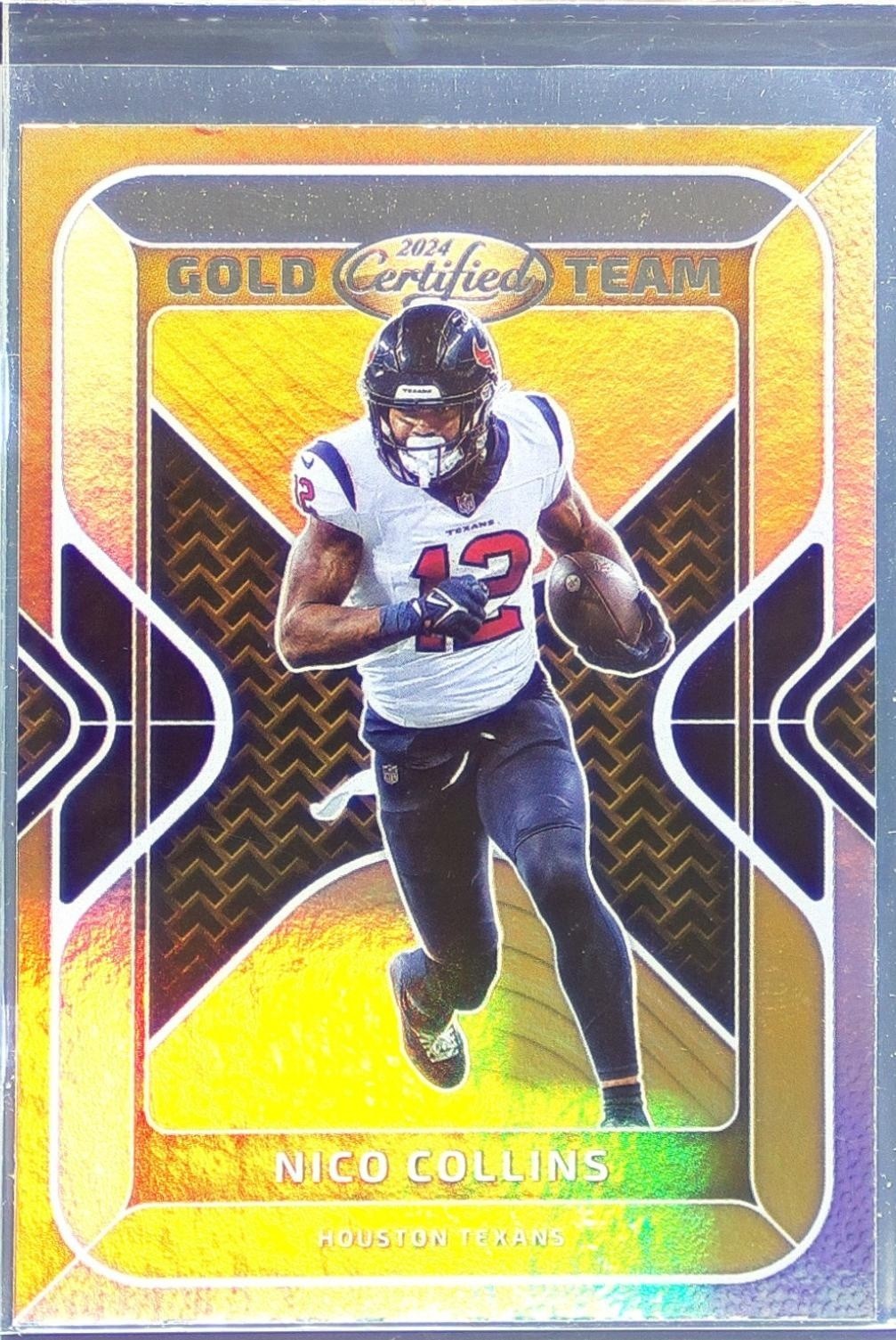 2024 Certified Nico Collins GT-NCS Texans Gold Team