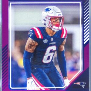 2024 Donruss Christian Gonzalez Press Proof Purple #77 Patriots