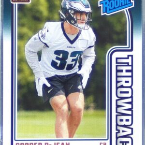 2024 Donruss Cooper DeJean RC #47 Eagles Rated Rookies Throwback