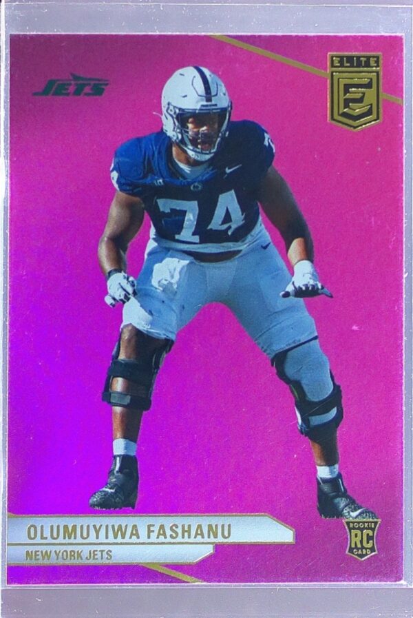2024 Donruss Elite Olumuyiwa Fashanu Pink RC 131 Jets