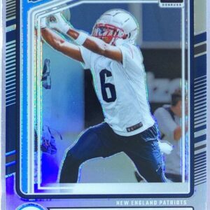 2024 Donruss Javon Baker Optic Rated Rookies Preview Holo RC 353 Patriots