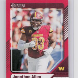 2024 Donruss Jonathan Allen Press Proof Red 61 Commanders