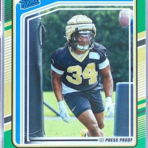 2024 Donruss Kool-Aid McKinstry Press Proof Green RC 315 Saints