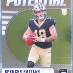 2024 Donruss Optic Spencer Rattler RC #7 Saints Hidden Potential