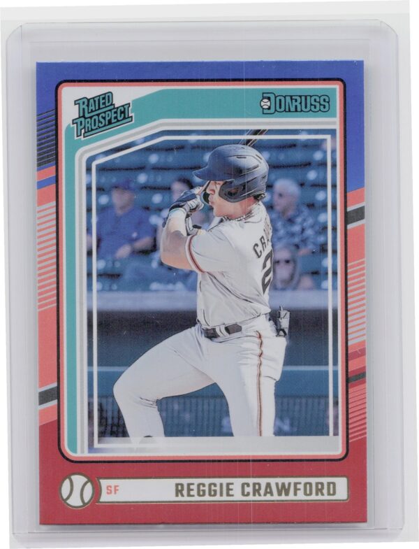 2024 Donruss Reggie Crawford Red and Blue #189 Giants