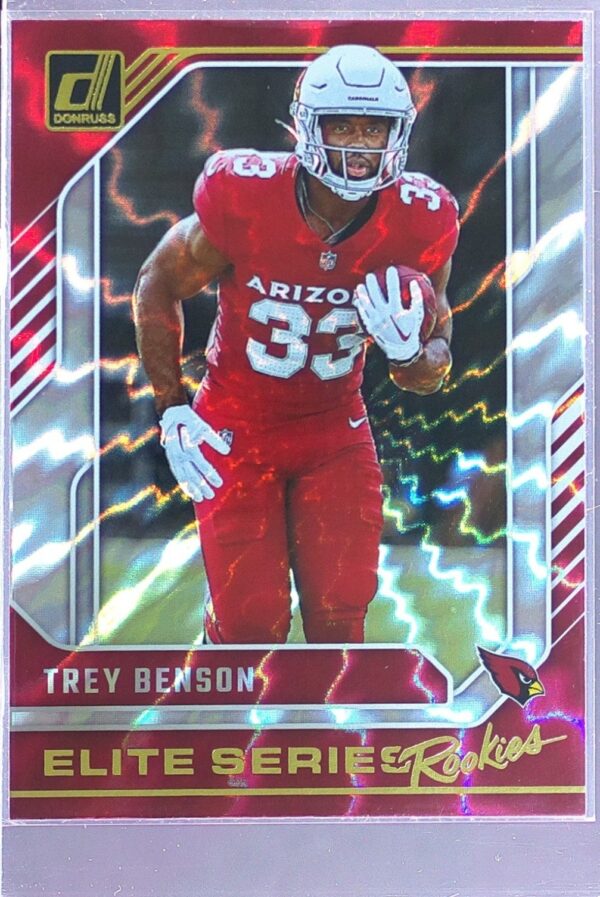 2024 Donruss Trey Benson RC 25 Cardinals The Elite Series Rookies