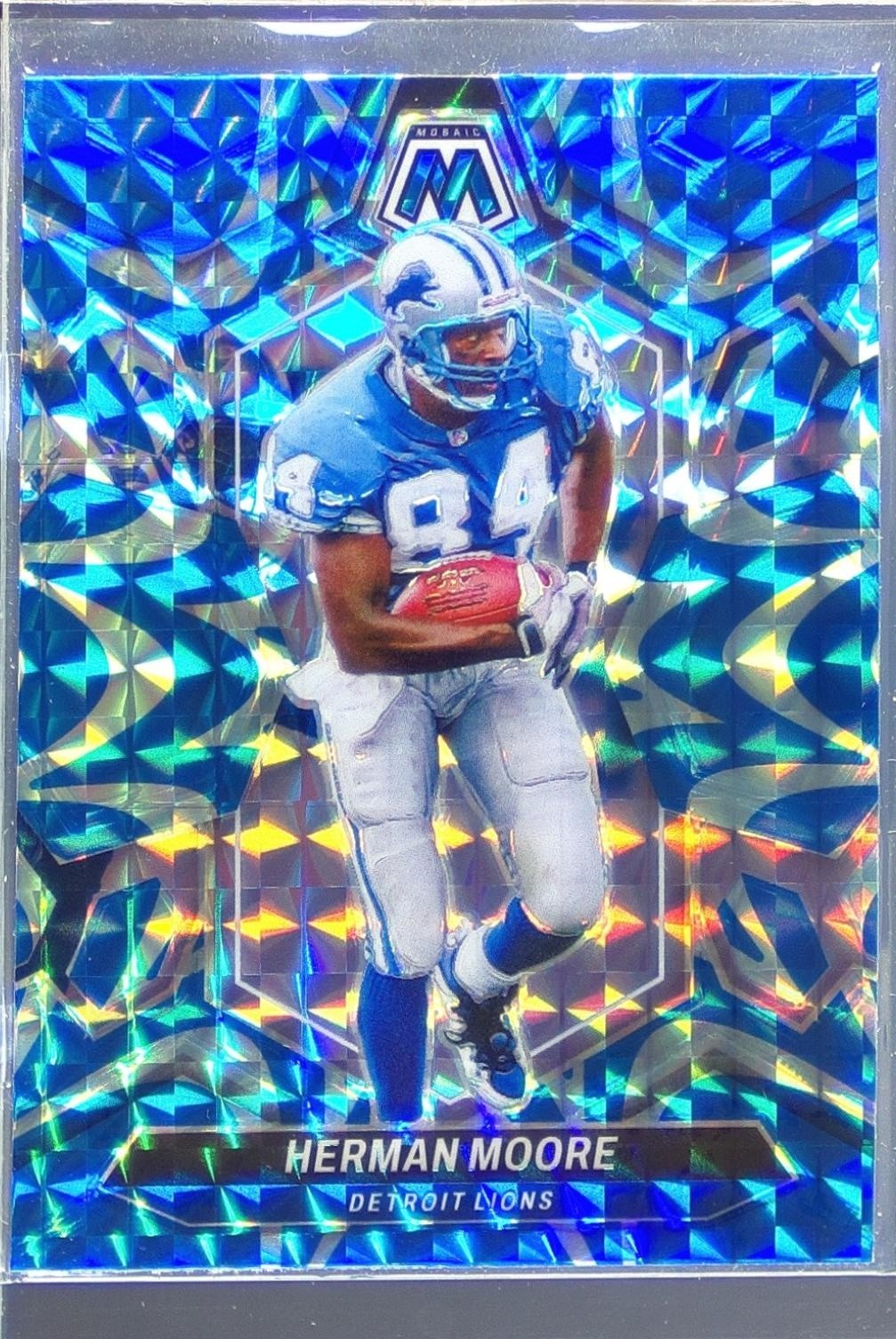 2024 Mosaic Herman Moore Mosaic Reactive Blue 249 Lions