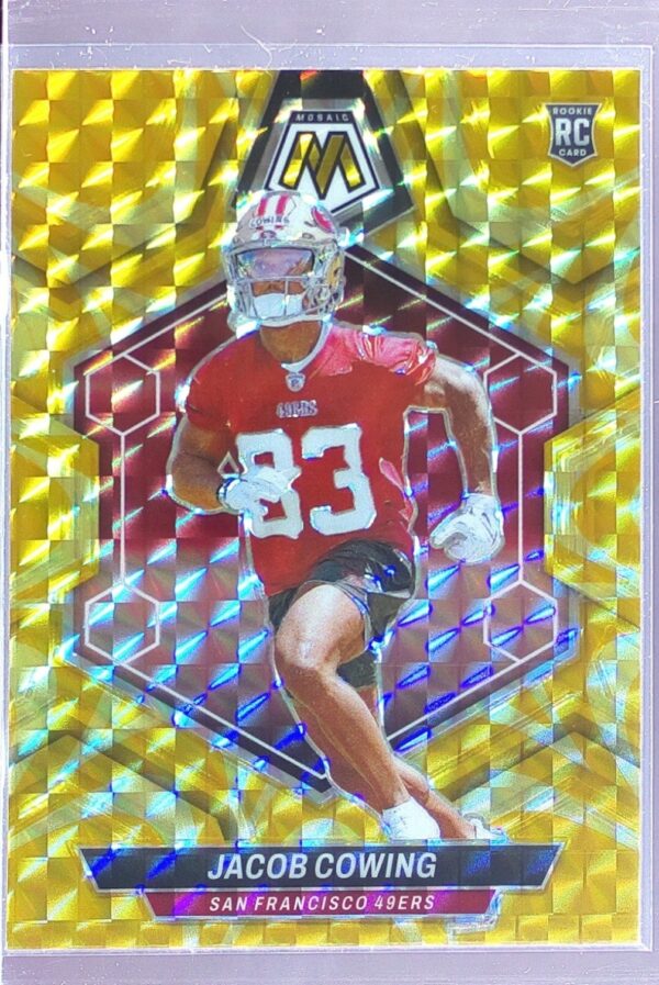 2024 Mosaic Jacob Cowing Mosaic Reactive Yellow 390 49ers