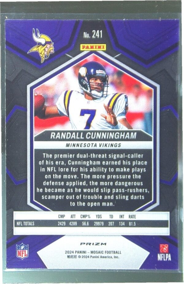 2024 Mosaic Randall Cunningham Mosaic 241 Vikings - Image 3