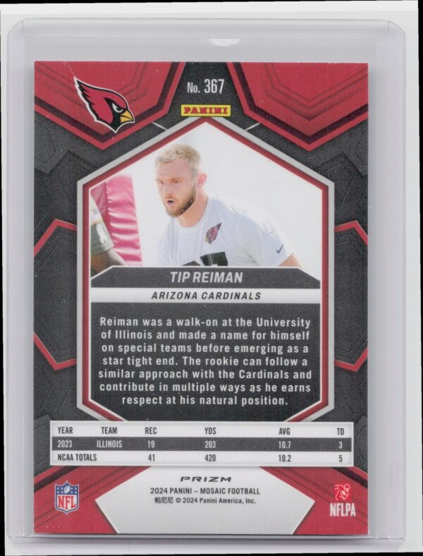 2024 Panini Mosaic Tip Reiman Mosaic 367 Cardinals - Image 3