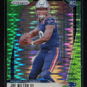 2024 Panini Prizm Joe Milton III Neon Green Pulsar Rookie RC Patriots #354