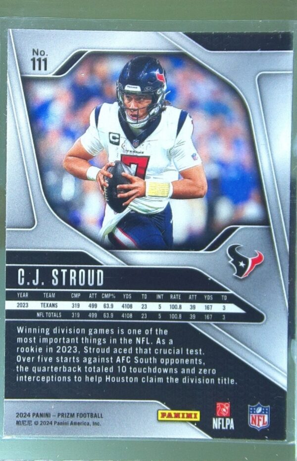 2024 Prizm C.J. Stroud 111 Texans - Image 3