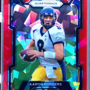 2024 Prizm Collegiate Draft Picks Aaron Rodgers Red Ice 72 Bears