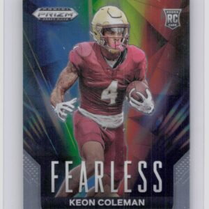 2024 Prizm Collegiate Draft Picks Keon Coleman RC F-KC Seminoles Fearless