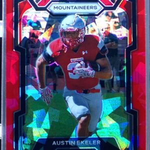 2024 Prizm Draft Picks Austin Ekeler Red Ice #70 Mountaineers