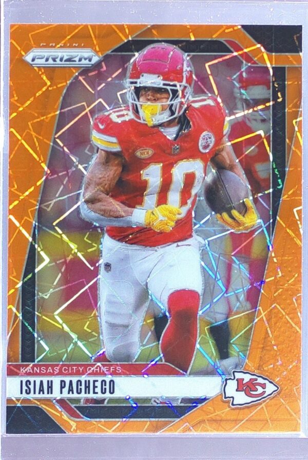 2024 Prizm Isiah Pacheco Orange Lazer 139 Chiefs