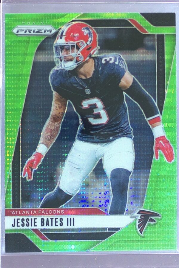 2024 Prizm Jessie Bates III Neon Green Pulsar 14 Falcons