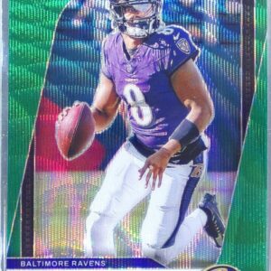 2024 Prizm Lamar Jackson Green Wave 19 Ravens