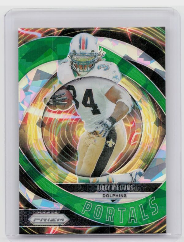 2024 Prizm Ricky Williams 5 Saints Portals Green Ice Prizm