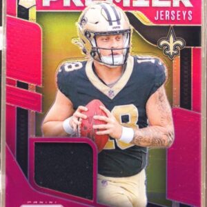2024 Prizm Spencer Rattler RC JSY #PJ-SRR Saints Premier Jerseys Pink