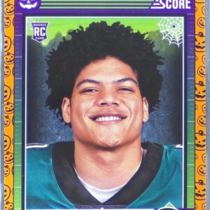 2024 Score-A-Treat Johnny Wilson RC #29 Eagles Rising Stars Orange Pumpkin