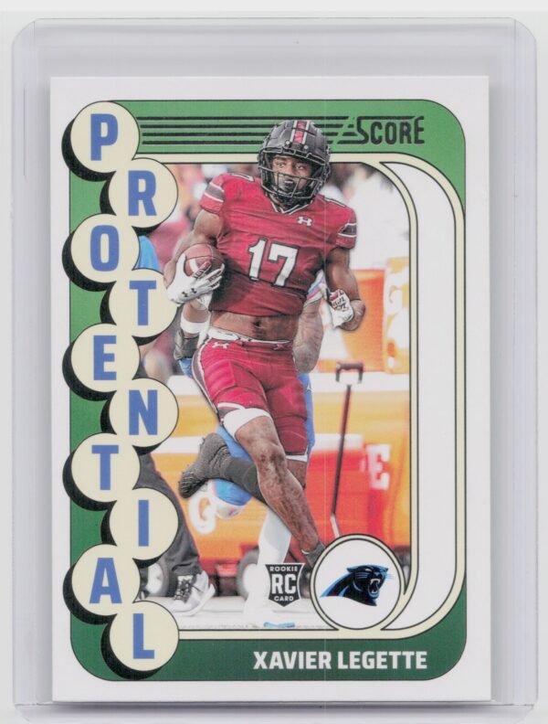 2024 Score Xavier Legette RC 23 Panthers Protential