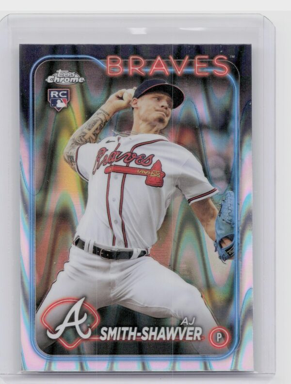 2024 Topps Chrome AJ Smith-Shawver Raywave Refractors #19 Braves