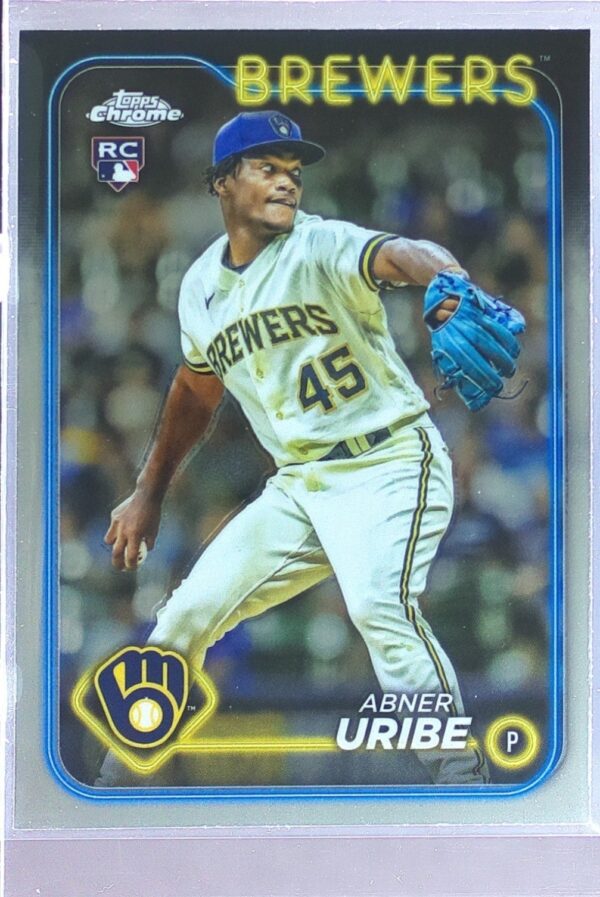 2024 Topps Chrome Abner Uribe RC #276 Brewers