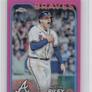 2024 Topps Chrome Austin Riley Pink Refractors #84 Braves