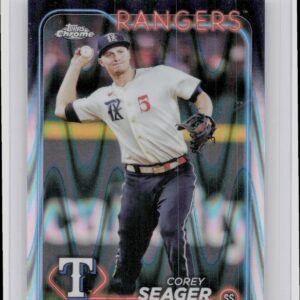 2024 Topps Chrome Corey Seager Raywave Refractors #100 Rangers