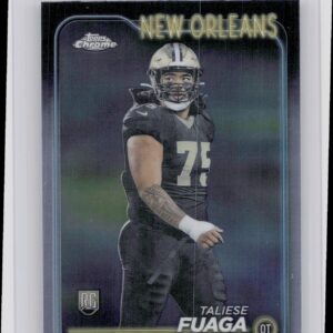 2024 Topps Chrome Taliese Fuaga RC 296 Saints