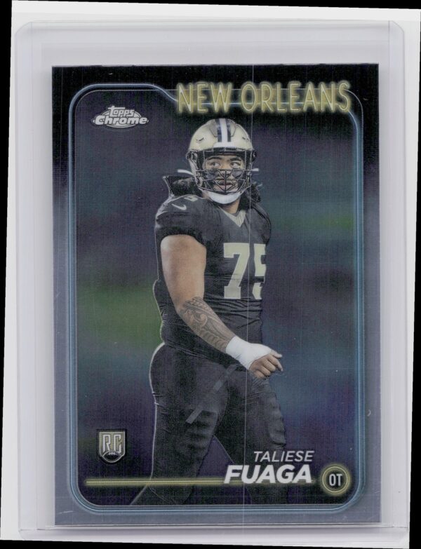 2024 Topps Chrome Taliese Fuaga RC 296 Saints