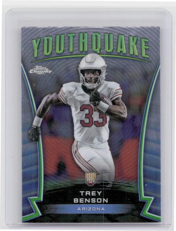 2024 Topps Chrome Trey Benson RC Y-23 Cardinals Youthquake