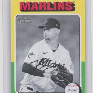 2024 Topps Heritage Mini Braxton Garrett #319 Marlins
