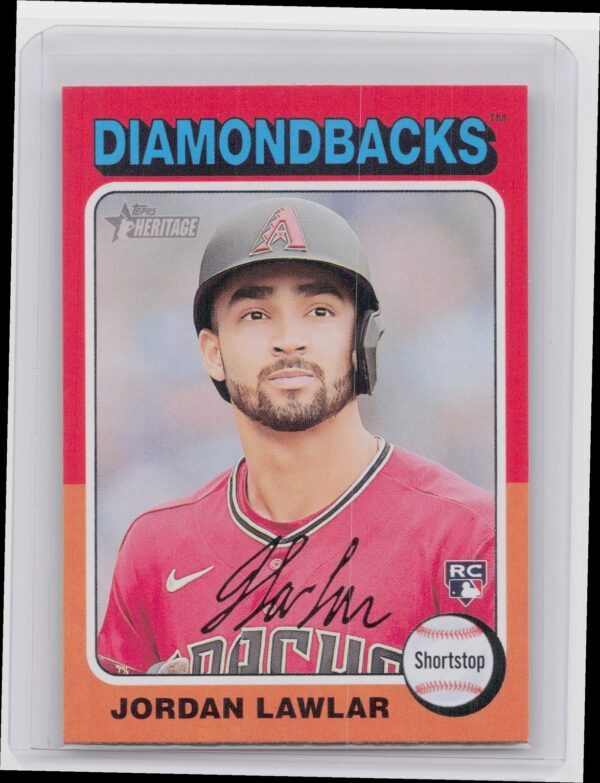 2024 Topps Heritage Mini Jordan Lawlar RC #429 Diamondbacks