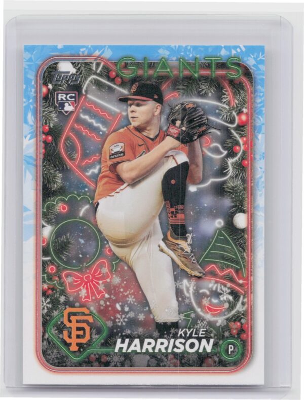 2024 Topps Holiday Kyle Harrison Rookie H175 Giants
