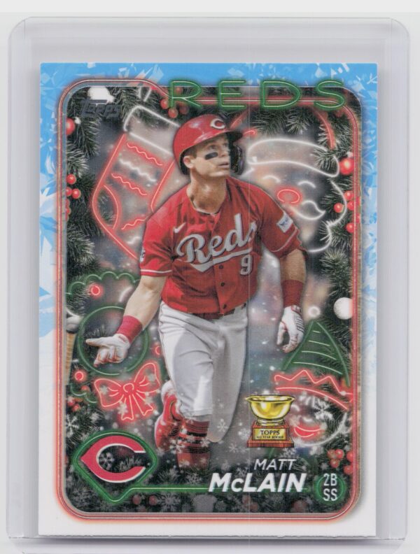 2024 Topps Holiday Matt McLain #H185 Reds