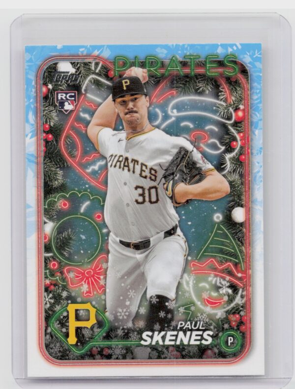 2024 Topps Holiday Paul Skenes RC #H165 Pirates