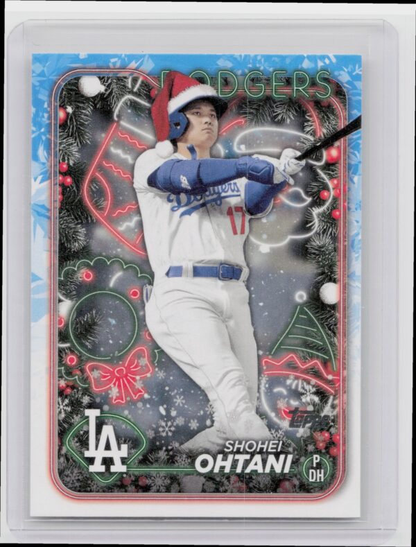 2024 Topps Holiday Shohei Ohtani SP Santa Hat VAR #H1 Dodgers